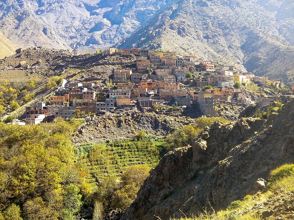 Imlil village in Morocco’s High Atlas Mountains.